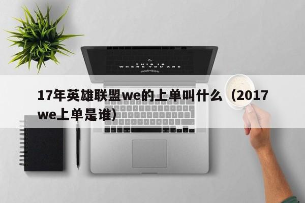 17年英雄联盟we的上单叫什么（2017we上单是谁）