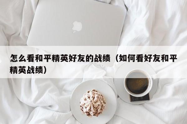 怎么看和平精英好友的战绩（如何看好友和平精英战绩）